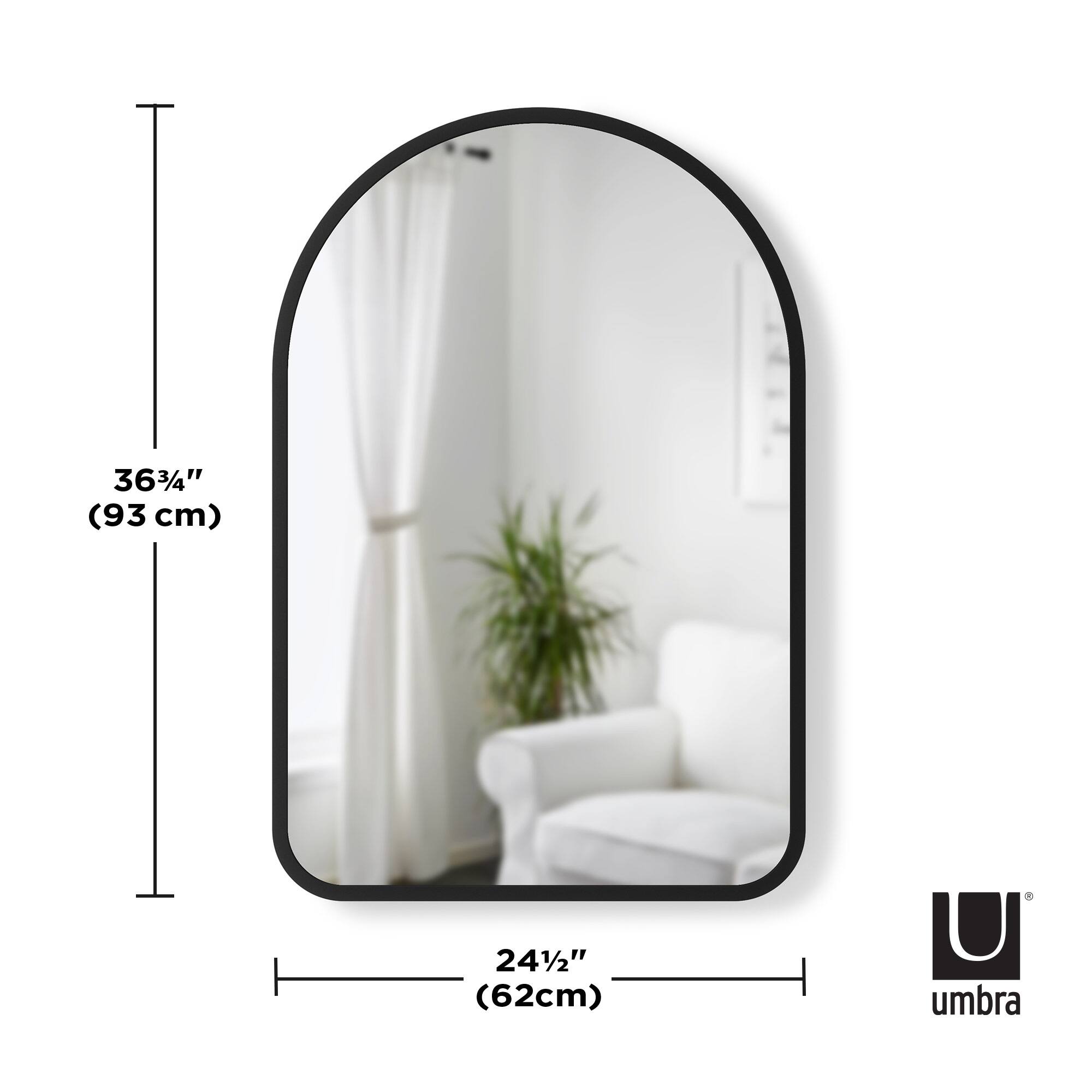 Umbra 36" Black Hubba Arched Mirror